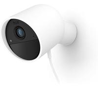 Philips Hue Cámara con Cable Secure, vídeo 2K, activación de notificaciones, integración Luces, alimentación Continua con conexión por Cable, Uso Interior y Exterior, Blanca