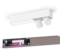 Philips Hue Centris Lámpara de Techo con 2 Focos GU10, 4.2W, Luz Blanca y de Colores, Regulable, 16 millones de colores, Compatible con Alexa, Google Home, Samsung SmartThings, Apple Home, Blanco