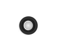 Philips Hue Centura Foco LED Empotrable Redondo, Cabezal Orientable Negro | 70mm, 400lm, Luz LED Inteligente Blanca y de Colores, Control por App y Voz, Compatible con Alexa, Google y Apple Home