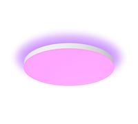 Philips Hue Datura, Panel de Techo inteligente redondo (tamaño L 57,4 x 57,4 cm), Luz blanca y de color, compatible con Bluetooth, control por voz con Alexa, Apple Home y Google Assistant