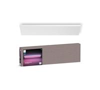 Philips Hue Datura Plafón LED Inteligente Rectangular 30x120cm, Blanco | 2 Fuentes de Luz Blanca y de Colores Controlables por Separado por App y Voz, Compatible con Alexa, Google y Apple Home