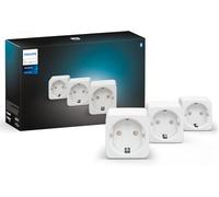 Philips Hue - Enchufe Inteligente, Compatible con Amazon Alexa (Echo, Echo Dot), blanco - Pack x3 Enchufes Inteligentes
