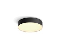 Philips Hue Enrave S Lámpara LED de Techo Inteligente + Interruptor Negra | Luz Blanca de Cálida a Fría, Con Interruptor Inalámbrico, Control por App y Voz, Compatible con Alexa, Google y Apple Home