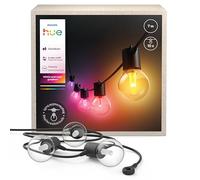 Philips Hue Festavia Globe - Guirnalda de luces para exteriores, ambiente blanco y de color, 7 m, 10 bombillas, regulable, control con aplicación Hue, funciona con Alexa, Google Assistant y Apple Home