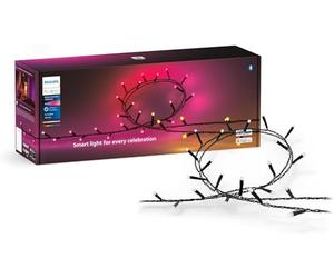 Philips Hue Festavia - Guirnalda de luces de 40 m, 500 LED | Ambiente blanco y de color, luces exteriores impermeables, LED inteligente, control de aplicación Bluetooth