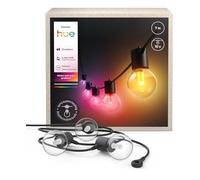 Philips Hue Festavia Guirnalda de Luces Exterior LED Inteligentes 50lm, 7m | 20 Bombillas, Luz Blanca y de Colores, Espectro Completo, Impermeable, Sincronizable con Música, Control por App y Voz