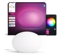 Philips Hue Flourish Lámpara de Mesa Led, Luz Blanca y de Color Ajustable, Brillante 1100 lm, con Bombilla Led A60, Regulable, Luz Ambiente para Iluminación Interior, Compatible con Matter, Zigbee