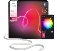 Philips Hue Flux Tira LED inteligente 3 M, 2000 lm, luz ambiente de color, iluminación interior flexible, tecnología Chromasync™, RGBWWIC, cortable, ampliable, reutilizable, control por app y voz