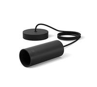 Philips Hue Foco Colgante para Bombillas LED Inteligentes Lightguide Negro | Para Usar con Bombillas de Filamento G125/ST72, Altura Ajustable, Control App/Voz, Compatible con Alexa, Google/Apple Home