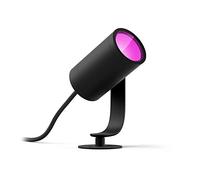 Philips Hue - Foco led inteligente de exterior Hue Lily, Luz Led inteligente Blanca y Luces de Colores, Compatible con Alexa y Google Home, Color Negro (extensión)