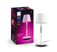 Philips Hue Go Lámpara LED de Mesa Inteligente Inalámbrica 530lm Blanco | Para Interior y Exterior, Luz Blanca y de Colores Regulable, Control por App y Voz, Compatible con Alexa, Google y Apple Home