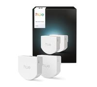 Philips Hue Interruptor de Pared Cableado, 2 Ud, Tus Luces Hue al Alcance, Control Personalizado, Sin Pilas, Conexión Fiable, Aplicación, Comandos de Voz, Funciona con Apple Home, Google Home, Alexa