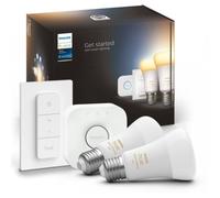 Philips Hue Kit de Inicio 2 Bombillas Inteligentes E27 (1100) + Regulador de Intensidad