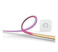 Philips Hue - Kit de inicio Tira de luces LED Hue Play Gradient para PC - 32-34" + Hue Bridge, Luz Blanca y de Colores - sincroniza con el contenido de la pantalla, Compatible con Alexa y Google Home