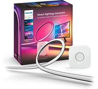 Philips Hue - Kit de inicio Tira de luces LED Hue Play Gradient para PC - 24-27" + Hue Bridge, Luz Blanca y de Colores - sincroniza con el contenido de la pantalla, Compatible con Alexa y Google Home