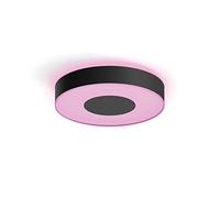 Philips Hue - Lámpara de techo LED inteligente Hue Infuse 33W-2100 lúmens, Luz Blancay de Colores, Compatible con Alexa y Google Home, Color Negro, diámetro 38cm