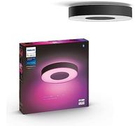 Philips Hue - Lámpara de techo LED inteligente Hue Infuse 52W-3450 lúmens, Luz Blanca y de Colores, Compatible con Alexa y Google Home, Color Negro, diámetro 42,5cm