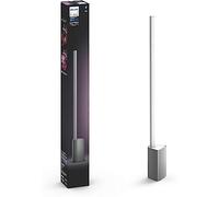 Philips Hue - Lámpara inteligente de mesa LED Hue Signe, Luz Blanca y de Colores, Compatible con Alexa y Google Home, Color Aluminio