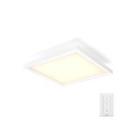 Philips Hue - Lámpara inteligente, Hue Aurelle, Panel LED Inteligente, Luz Blanca de Cálida a Fría, Compatible con Alexa y Google Home, Color Blanco
