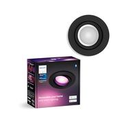 Philips Hue - Lámpara inteligente, Hue Centura, Foco Empotrable LED Inteligente, Luz Blanca y de Colores, Compatible con Alexa y Google Home, Color Negro