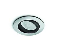 Philips Hue - Lámpara inteligente, Hue Centura, Foco Empotrable LED Inteligente, Luz Blanca y de Colores, Compatible con Alexa y Google Home, Color Aluminio