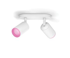 Philips Hue - Lámpara inteligente, Hue Fugato, Foco LED Inteligente, Luz Blanca y de Colores, Compatible con Alexa y Google Home, Color Blanco