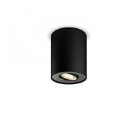 Philips Hue - Lámpara inteligente, Hue Pillar, Foco LED Inteligente, Luz Blanca de Cálida a Fría, Compatible con Alexa y Google Home, Color Negro