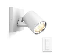 Philips Hue - Lámpara inteligente, Hue Runner, Foco LED Inteligente, Luz Blanca Cálida a Fría, Compatible con Alexa y Google Home, Color Blanco