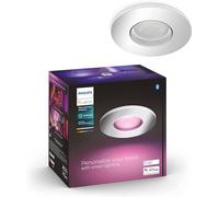 Philips Hue - Lámpara inteligente, Hue Xamento, Downlight Empotrable LED Inteligente, Luz Blanca y de Colores, Compatible con Alexa y Google Home, Color Cromado