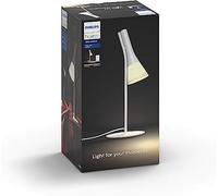 Philips Hue - Lámpara LED inteligente de mesa Hue Explore LED, Luz blanca de cálida a fría, regulable, Dimmer Switch incluido