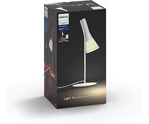 Philips Hue - Lámpara LED inteligente de mesa Hue Explore LED, Luz blanca de cálida a fría, regulable, Dimmer Switch incluido