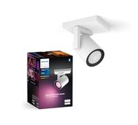 Philips Hue - Lámpara LED inteligente Philips Hue Argenta, 5.7W-350 lúmens, Luz Blanca y de Colores, Compatible con Alexa y Google Home, 1 Foco LED, Blanco
