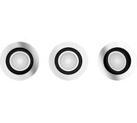 Philips Hue Milliskin - Foco Empotrable LED Inteligente, Luz Blanca de Cálida a Fría, Regulable, Compatible con Alexa y Google Home, Color Aluminio - Pack de 3
