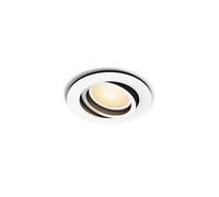 Philips Hue Milliskin Foco LED Empotrable Redondo Cabezal Blanco Orientable | 70mm, 400lm, Luz LED Inteligente Blanca y de Colores, Control por App y Voz, Compatible con Alexa, Google y Apple Home