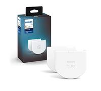 Philips Hue - Módulo de interruptor de pared, permite un acceso constante a dispositivos Hue, instálalo detrás de los interruptores de pared existentes, Pack de 2, blanco