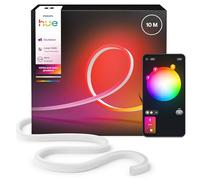 Philips Hue Neon Tira LED inteligente 10M,RGB, 1100lm, iluminación exterior, tecnología Chromasync™, resistente al agua, baja tensión, control por app y voz, con Alexa, Google Assitant y Apple HomeKit