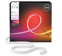 Philips Hue Neon Tira LED inteligente 10M,RGB, 1100lm, iluminación exterior, tecnología Chromasync™, resistente al agua, baja tensión, control por app y voz, con Alexa, Google Assitant y Apple HomeKit