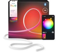 Philips Hue OmniGlow Tira de Luces LED Inteligente con Microleds de 3 metros, 2700 lm, color y ambiente vibrante, iluminación interior flexible, luz uniforme, recortable, control por aplicación y voz