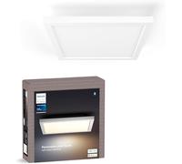 Philips Hue - Panel Led Inteligente Aurelle, 19W-1940 lúmens, Luz Blanca de Cálida a Fría, Compatible con Alexa y Google Home, 30x30cm, Blanco