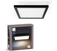 Philips Luz de plafón Panel cuadrado Aurelle - Negro