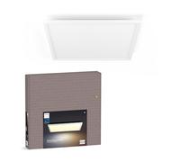Philips Hue - Panel Led Inteligente Hue Aurelle, 39W-3750 lúmens, Luz Blanca de Cálida a Fría, Compatible con Alexa y Google Home, 60x60cm, Blanco