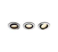 Empotrable milliskin hue ambiance redondo aluminio & bt pack triple