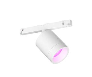 Philips Hue Perifo Foco de montaje blanco - Extensión adecuada para rieles Perifo - Luz blanca y coloreada - Regulable - Conecta con Bluetooth o Hue Bridge - Funciona con Alexa y Google Home