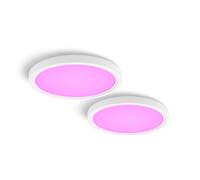Philips Hue Plafón De Techo Plafón Delgado Devote S Paquete De 2 Blanco