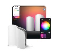 Philips Hue Play Bañador de pared inteligente, blanco, luz blanca y de color con tecnología ColorCast, compatible con Bluetooth, control por voz con Alexa, Apple Home y Google Assistant, paquete de 2