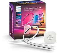 Philips Hue Play Kit de Tira LED Inteligente PC 32-34" + Hue Bridge | Sincroniza con Pantalla Gaming, Videojuegos, Luz Blanca y de Colores, Compatible con Alexa, Google y Apple Home