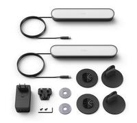 Philips Hue Play Pack de 2 Barras de Luz Regulable Negra + Alimentador