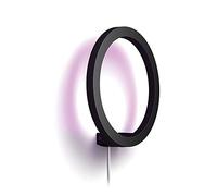 Philips Hue Sana Aplique LED Inteligente Regulable Color, Negro | Hasta 1400lm, 20W, Luz Ambiente Blanca y de Colores RGBW, Control por App y Voz, Compatible con Alexa, Google y Apple Home