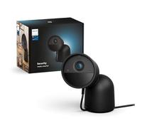 Philips Hue Secure Cámara de Vigilancia de Sobremesa con Cable, Blanco | Cifrado de Extremo a Extremo, Alta Definición de 1080P, Soporte Incluido, para Interior y Exterior, Integración con Luces Hue