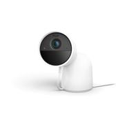 Philips Hue Secure Cámara de Vigilancia Interior de Sobremesa 2K, Blanco | Envía notificaciones, Audio Bidireccional, Sensor de Movimiento, Integración con Luces LED Inteligentes, Soporte Incluido